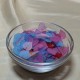 DISPONIBIL 1 SET - ACR01-mix - (300 buc.) Charm acril frunza mix culori frosted 16*15mm
