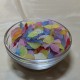 ACR02-mix - (300 buc.) Charm acril frunza mix culori frosted 18*11mm
