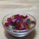 ACR04-mix- (500 buc.) Flori acril mix culori frosted 10*6mm