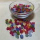 ACR04-mix- (500 buc.) Flori acril mix culori frosted 10*6mm