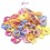 (30 buc.) Inimioara acril mix culori 15*4mm