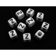 MALCA6*6mm-Z - Margele acril litera Z cub alb 6*6mm
