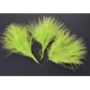 Pene marabu verde crud 6-10cm