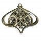 CP154 - Pandantiv filigranat bronz antic 55*50mm