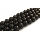 Margele sticla negre sfere 14mm