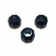 Rondele sticla fatetate negre 14*8mm
