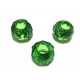 Rondele sticla fatetate verde padure 14*8mm
