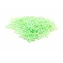 (25 grame) Margele nisip verde pal perlat efect AB 2mm