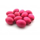 Margele lemn butoias roz fucsia17*13mm