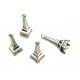 CP193 - Charm Turnul Eiffel argintiu antic 24*8mm