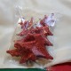 DISPONIBIL 1 SET  - (4 buc.) Ornament brad rosu glitter 11*9cm