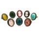 Baza inel reglabil platou bronz antic 18*13mm