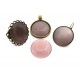 Cabochon sticla cat eye mov pal 25mm