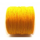 (1 metru) Snur nylon margele Shamballa galben portocaliu 1mm - STOC LIMITAT!!!