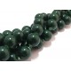 Margele sticla verde padure inchis 14mm