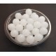 MSP235 - Margele sticla alb translucid sfere 12mm