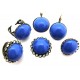 Cabochon rasina albastru 20mm