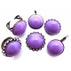 Cabochon rasina mov 20mm