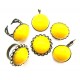 Cabochon rasina galben 20mm