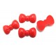 CRF18 - Cabochon rasina fundita rosie 23*13mm