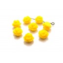 Margele rasina trandafir galben 9*7mm