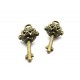 CP240 - Pandantiv cheie bronz antic 37*14mm