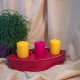 UNICAT - XCER39A - Suport 3 lumanari ceramica visinie 32*14*6cm  