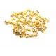 DOP06 - (10 perechi) Dopuri metalice cercei aurii 5.5*4mm