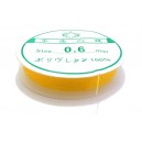Guta elastica galben portocaliu 0.6mm - rola 7 metri