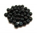(10 buc.) Margele lemn negre 7*6mm