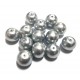 PS12mm-07 - Perle sticla gri aluminiu sfere 12mm