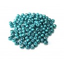 PS4mm-16 - (10 buc.) Perle sticla turcoaz sfere 4mm