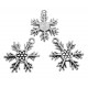 CP632 - Charm fulg de zapada argintiu antic 24*19mm