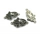 Conector hamsa negru gun metal 26*16mm