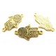 CO156 - Conector hamsa auriu 33*19mm