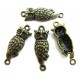 DISPONIBIL 2 SETURI - CO169 - (11 buc.) Conector bufnita bronz antic 32*11mm