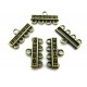Conector multisir 4 bucle bronz antic 20.5*12mm