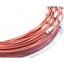 DISPONIBIL 1 BUCATA - CSC22 - Colier sarma siliconata roz corai 44cm 