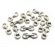 Conector fundita argintiu antic 16*6mm