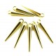 CP451 - (10 buc.) Charm tepi aurii 22*4mm
