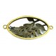 CO207 - Conector frunze bronz antic 50*25mm