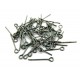(100 buc.) Ace cu bucla negru gun metal 1.6cm