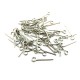 PIN13 - (100 buc.) Ace cu bucla argintiu inchis 1.6cm