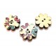 NLF38 - Nasturi lemn pictati floare 20mm