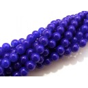 MS66 - (10 buc.) Margele sticla albastru cobalt sfere 4mm