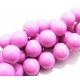 MS107 - Margele sticla roz lila sfere 14mm