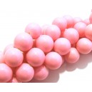 MS133 - Margele sticla rnuante roz 01 sfere 12mm