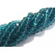 MFR279 - Cristale albastru marin rondele fatetate 6x4mm