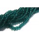 DISPONIBIL 1 SET CU 87 BUCATI - MFR285 - Cristale verde cyan rondele fatetate 4x3mm