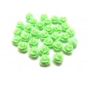 CRT7.5-41 - Cabochon rasina trandafir verde pal 7.5mm